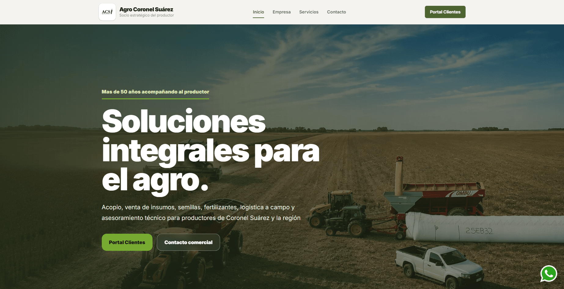 Agro Coronel Suárez - home principal