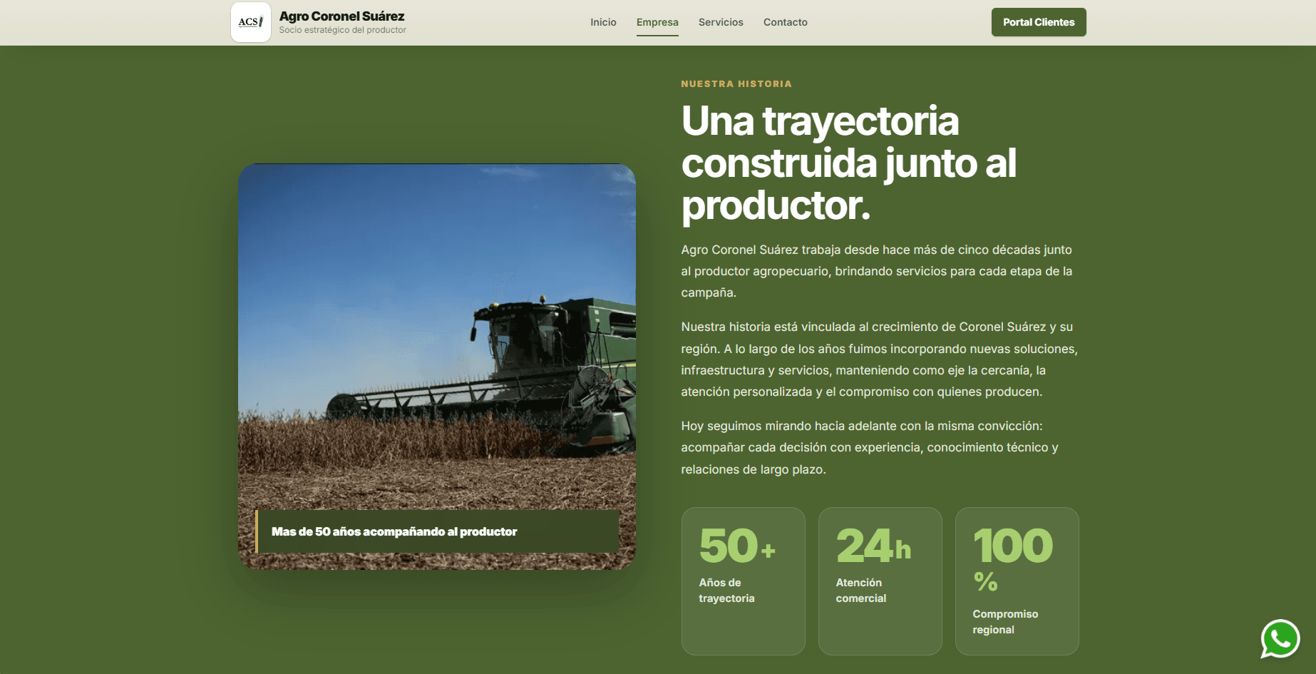 Agro Coronel Suárez - dashboard