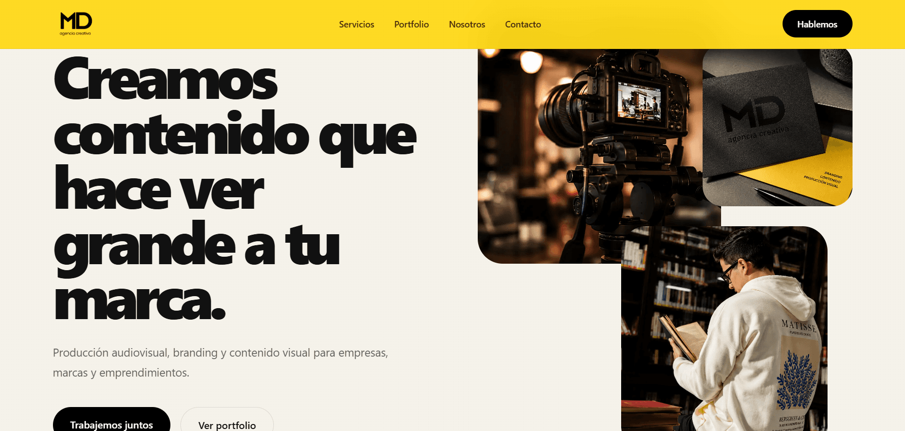 MD Agencia Creativa - home principal